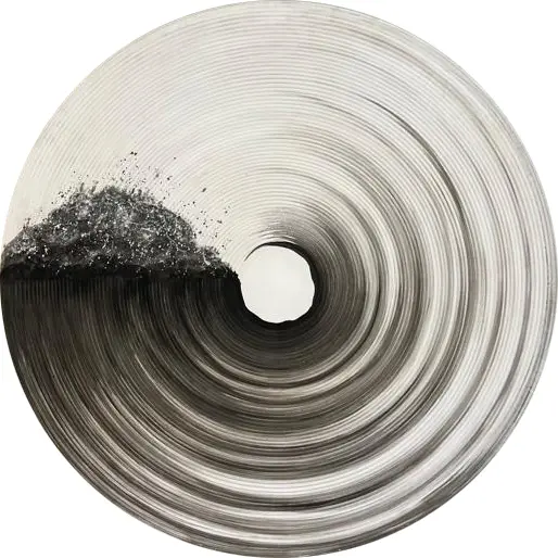 Soft Wall Art Canvas Hand Painted (Circle)