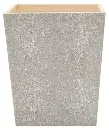 Pigeon and Poodle Manchester Sq. Wastebasket, Sand Faux Shagreen
