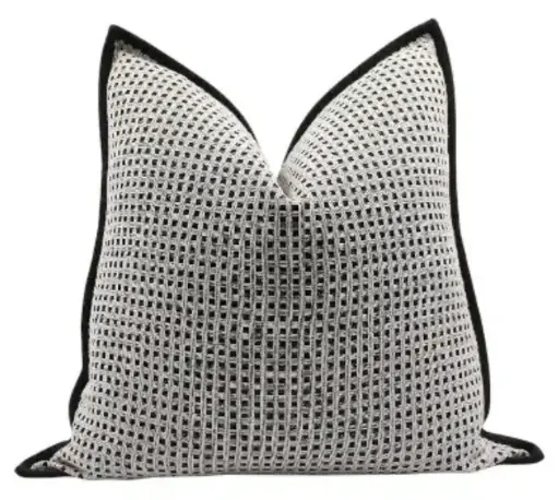 [TDH1023] Soft Black Plush Cushion