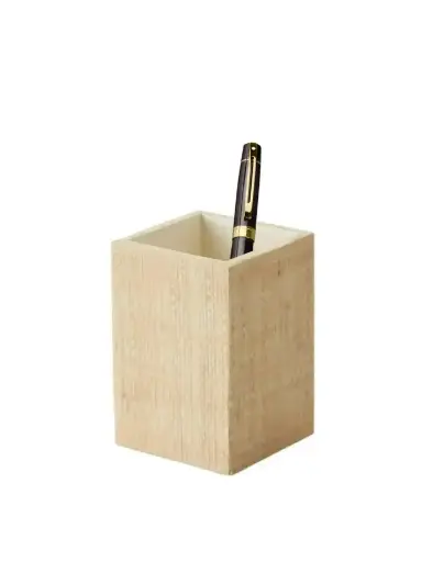 [TDH1127] Pigeon and Poodle Ghent Brush Holder, Natural
