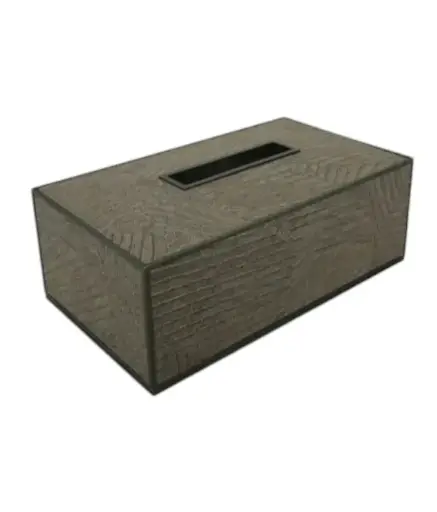 [TDH1158] Laura Hammett Living Elemental Tissue Box, Rectangular - Bronze 