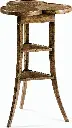 Jonathan Charles Trefoil Side Table in Dark Driftwood 