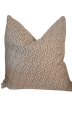 Soft Textura olive silk cushion