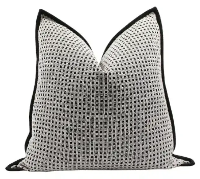 Soft Black Plush Cushion