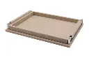 Soft Silver Leather Tray