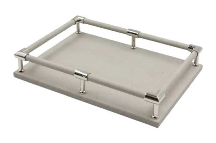 Soft Shagreen Leather Tray