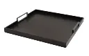 Soft Elegant Dark Brown Wood Tray