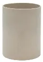 Pigeon and Poodle Cordoba Round Wastebasket, Sand Burlap Ceramic