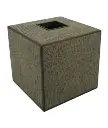 Laura Hammett Living Elemental Tissue Box, Square - Bronze 