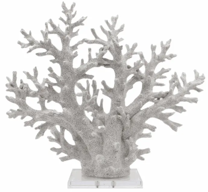 Soft Coral White Tree With PL & Acrylic Base