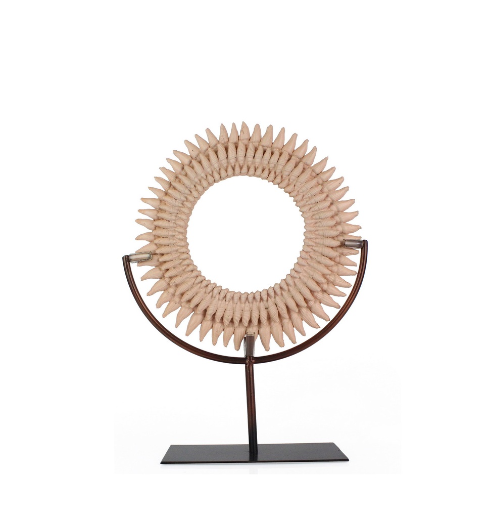 سوفت - ديكور مرجاني وردي فاتح مع قاعدة معدنية - متوسط