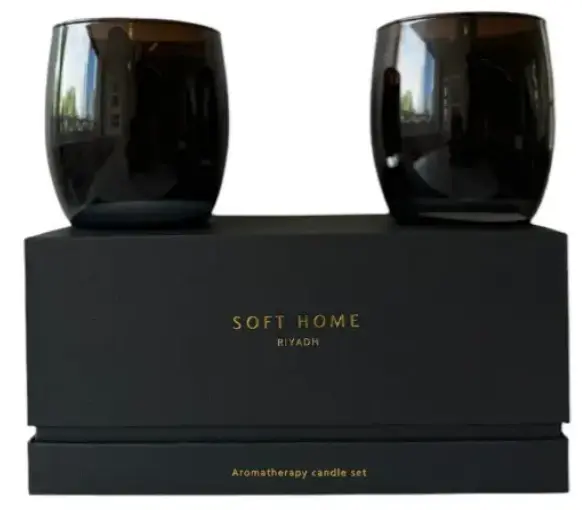 Soft Rose Oud Candle Set/2 