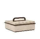 Addison Ross Ecru Faux Shagreen Box Small 