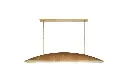 Visual Comfort Utopia Large Linear Pendant in Gild with Frosted Acrylic