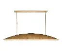 Visual Comfort Utopia Large Linear Pendant in Gild with Frosted Acrylic