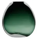 Soft Emerald Glow Centerpiece Vase - Small