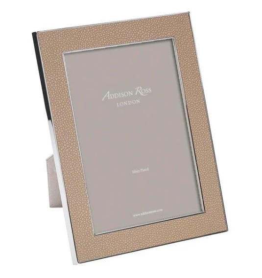 Addison Ross Sand Shagreen & Silver Frame 8x10