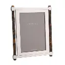 Addison Ross Tortoiseshell & Silver Pillar Photo Frame 8x10
