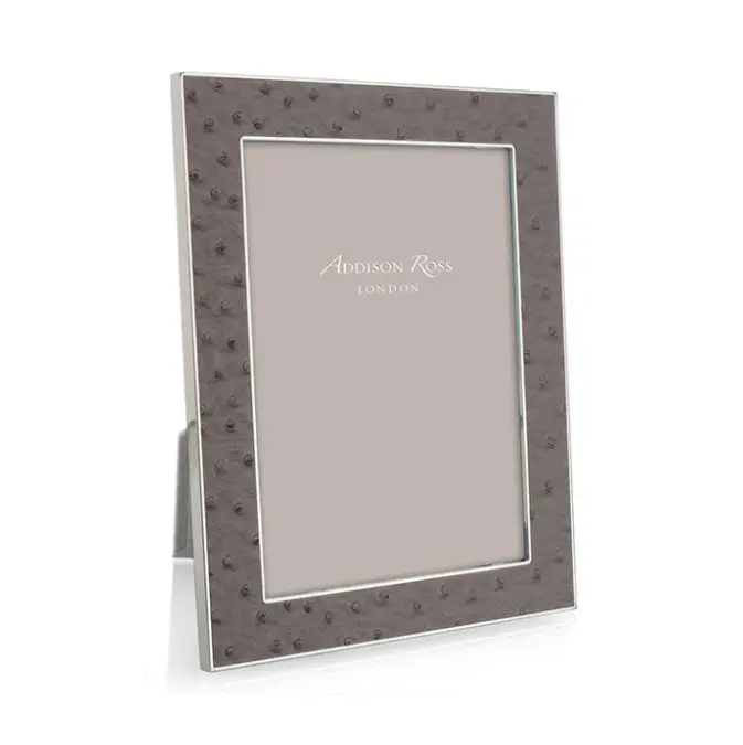 Addison Ross Urban Ostrich & Silver Frame 4x6