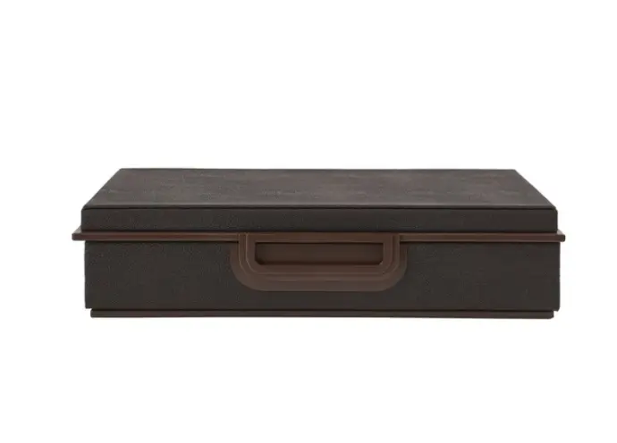 Addison Ross Anthracite Faux Shagreen Box Large