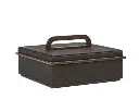 Addison Ross Anthracite Faux Shagreen Box Small 