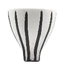 Soft Monochrome Stripe Artistic Bowl