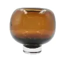 Soft Sunset Ember Glass Vase