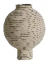Soft Sculptural Stripes Vase Round