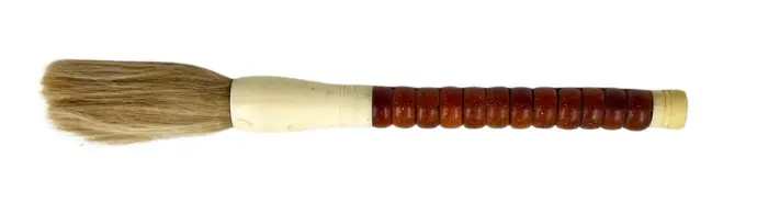 Soft Calligraphy Brush - Glittery Brown  