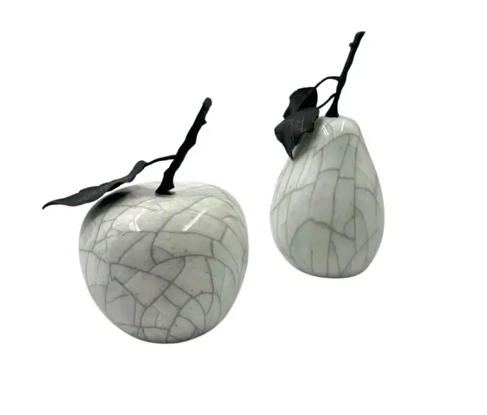 Soft White Pear Sculpture