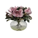 Soft Magnolia Grandiflora In Ribbed Bowl