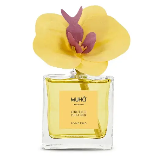 [TDH153] Muha Diffuser Gialla Uva E Fico Orchidea 100ml