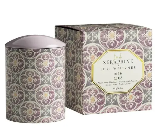 [TDH182] L'or De Lori Weitzner Diam Ceramic Candle M 