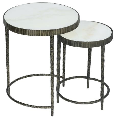 [TDH520] Elements Set-2 Solid iron + Natural marble tables