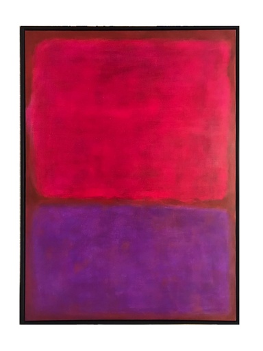 [TDH733] Soft Ruby Violet Painting