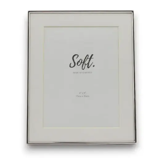 [TDH343] Soft Classic Silver Thin Frame L