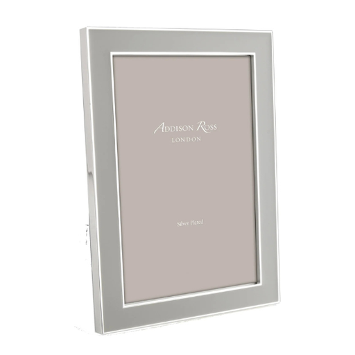 [TDH841] Addison Ross Chiffon Enamel & Silver Frame 5x7