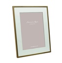 [TDH834] Addison Ross Matte Gold Photo Frame with Mount 5x7