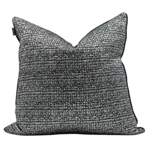 [TDH1018] Soft Charcoal Tweed Cushion