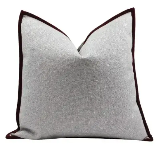 [TDH1019] Soft Ashen Burgundy Cushion