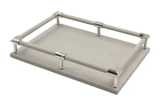 [TDH1087] Soft Shagreen Leather Tray