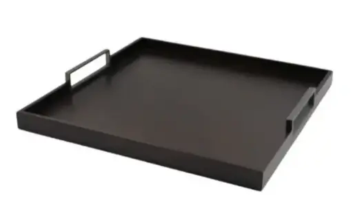 [TDH1091] Soft Elegant Dark Brown Wood Tray