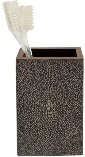 [TDH1133] Pigeon and Poodle Manchester Brush Holder, Dark Mushroom