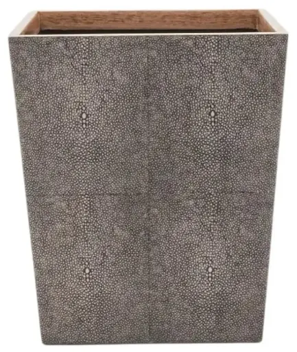[TDH1134] Pigeon and Poodle Manchester Sq. Wastebasket, Dark Mushroom