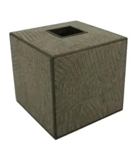[TDH1160] Laura Hammett Living Elemental Tissue Box, Square - Bronze 