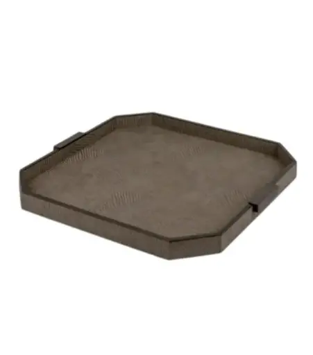 [TDH1168] Laura Hammett Living Elemental Square Tray - Bronze 