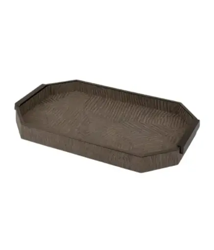 [TDH1170] Laura Hammett Living Elemental Rectangular Tray -Bronze 