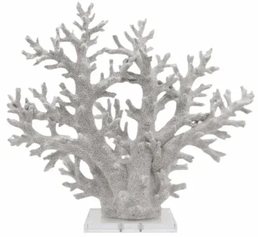 [TDH973] Soft Coral White Tree With PL & Acrylic Base