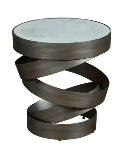 [TDH382] Hammary Helix Round Accent Table 