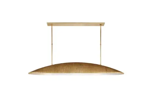 [TDH565] Visual Comfort Utopia Large Linear Pendant in Gild with Frosted Acrylic